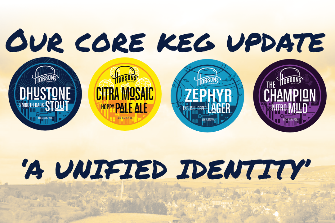 Introducing Our Updated Core Keg Brand at Hobsons Brewery