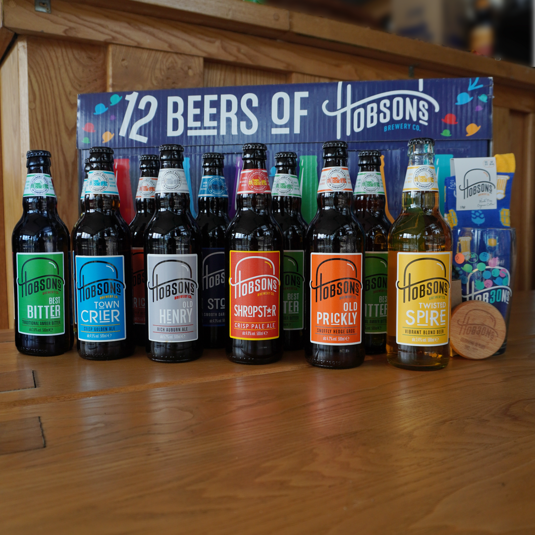 Dad's Beer Hamper - 12 Beers of Hobsons, Luxury Collection Beer Box