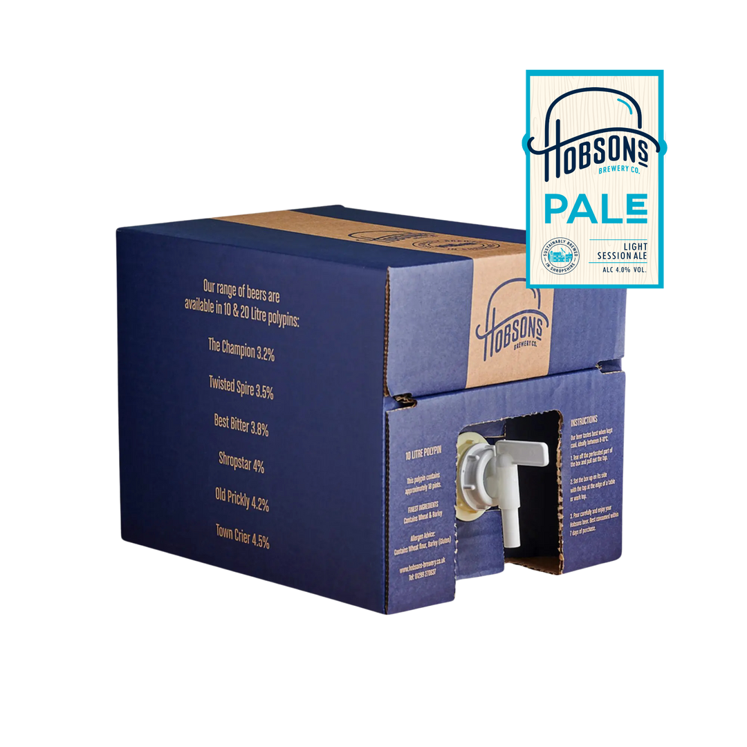 Hobsons Pale Polypin – 1︎8︎ Pint Bag-in-Box Cask Ale